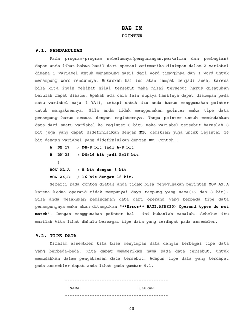 Pemrograman Bahasa Assembly - S'to